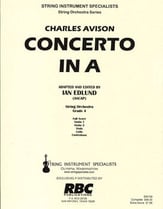 Concerto in A Orchestra sheet music cover